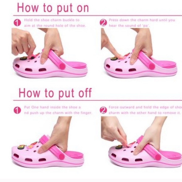 Size 8 women’s crocs handmade charms - Picture 8 of 9